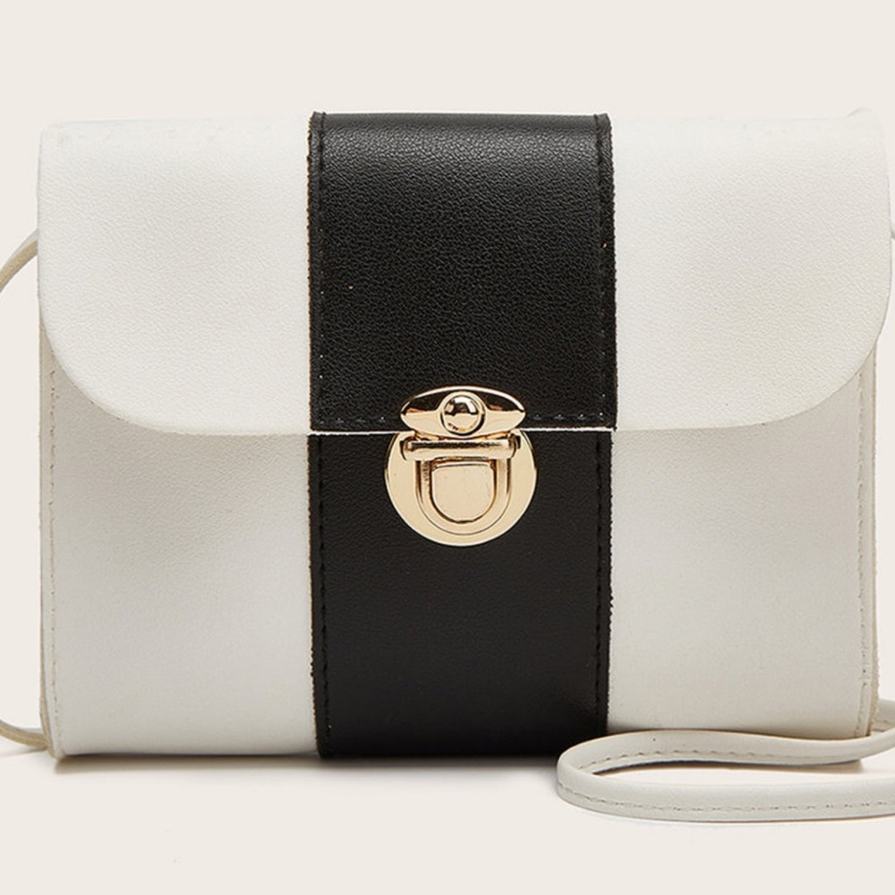 Tania Elvira black and white crossbody bag